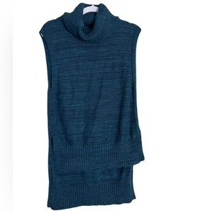 Banana Republic Medium Sweater Turtleneck Sleeveless Hi Low